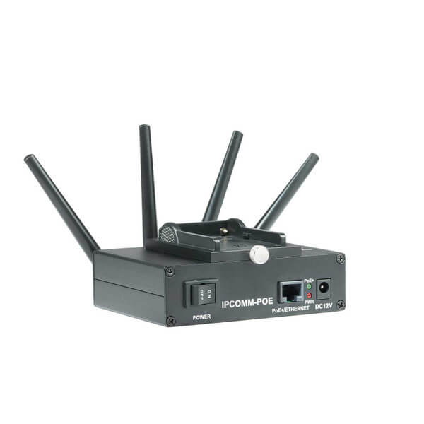 AIDA Imaging IPCOMM-POE Portable Wireless Video and Control Transmitter with PoE+ Injection and NPF Battery Support