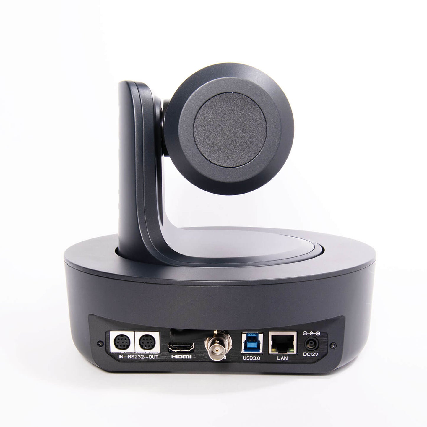 AIDA Imaging Broadcast/Conference FHD PTZ Camera with 20X Zoom featuring IP, SDI, HDMI, and USB3 connectivity.