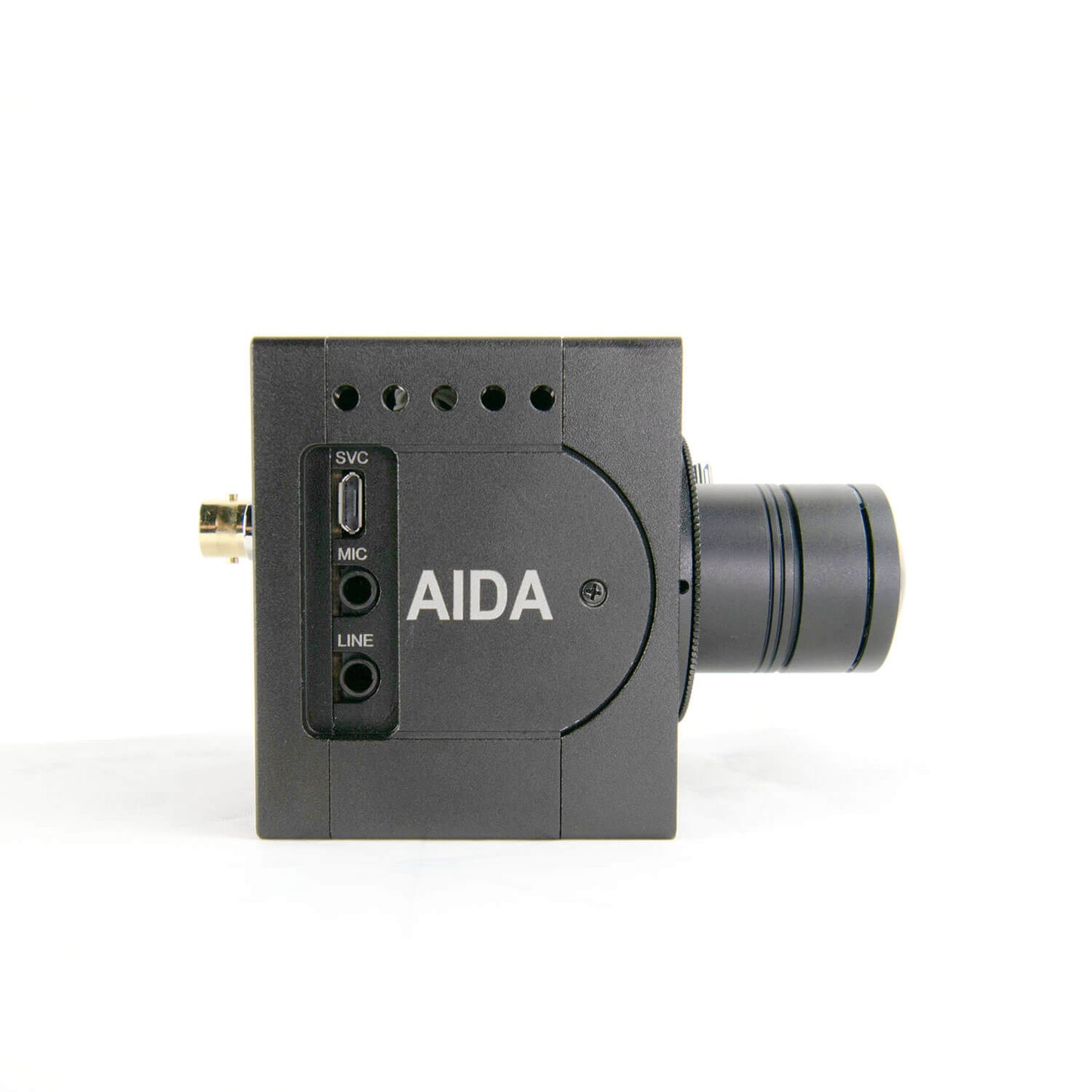 AIDA Imaging UHD6G-200 4K/30 6G-SDI POV Camera showcasing its high-quality broadcasting capabilities.