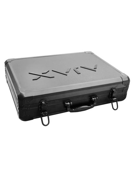 AJAX Custom Aluminium Demo Case displayed, showcasing its design and features.