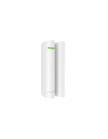 AJAX DoorProtect White Wireless Opening Detector displayed against a neutral background.