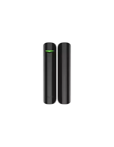 AJAX DoorProtect Plus Black Indoor Detector featuring shock and tilt sensors