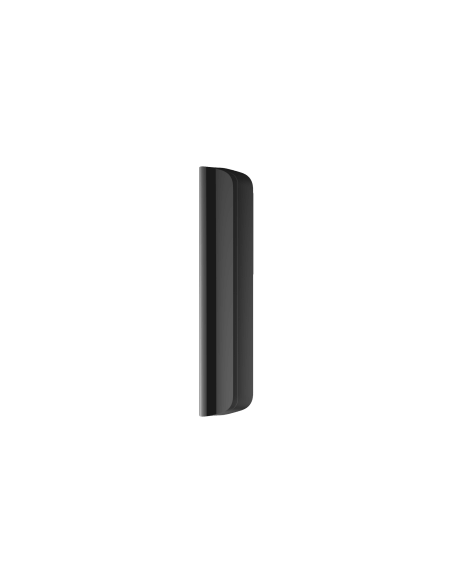 AJAX DoorProtect Plus Black Indoor Detector featuring shock and tilt sensors.