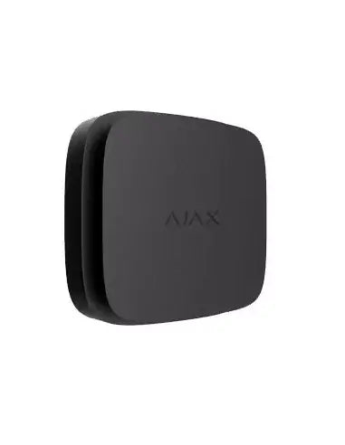 AJAX Black Wireless FireProtect 2 RB - a heat, smoke, and carbon monoxide detector designed for home safety.