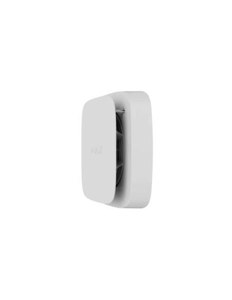 AJAX FireProtect 2 Indoor Wireless Detector in white color, designed for detecting heat and smoke.