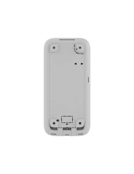 AJAX Wireless Touch Screen Keypad in white color, showcasing its sleek design and functionality.