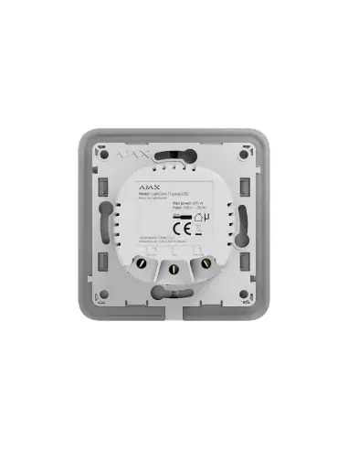 AJAX LightCore 1-Gang Smart Switch, a modern and sleek smart switch designed for home automation.