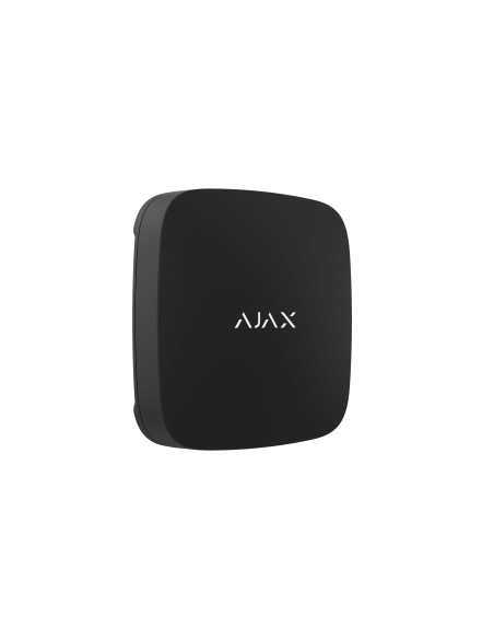 AJAX LeaksProtect Wireless Leak Detector in black, designed to detect leaks and prevent water damage.