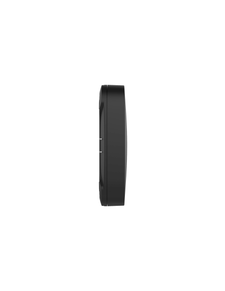 AJAX LeaksProtect Wireless Leak Detector in black color, designed to detect leaks wirelessly.