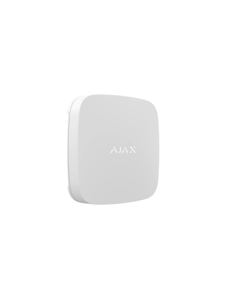AJAX LeaksProtect Wireless Leak Detector in white color, designed to detect leaks.