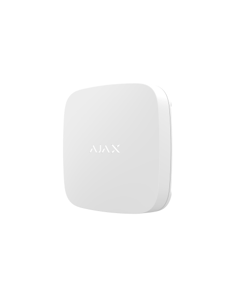 AJAX LeaksProtect Wireless Leak Detector in white color, designed to detect leaks wirelessly.