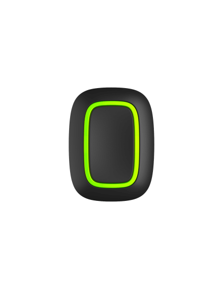 AJAX Wireless Panic Button in black color, designed for emergency situations.