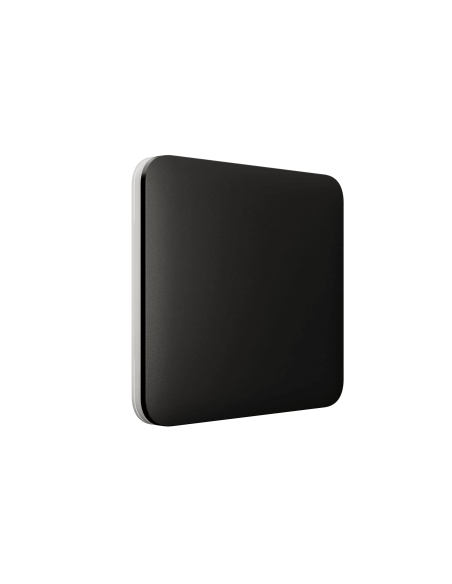 AJAX Black SoloButton 1-Gang 2-Way Switch displayed on a white background.