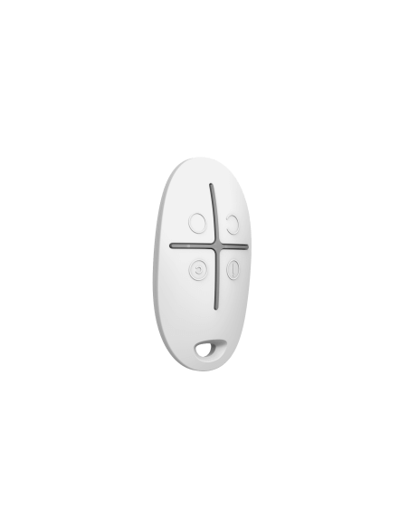AJAX Wireless SpaceControl Fob Remote in white color, designed for convenient wireless control.