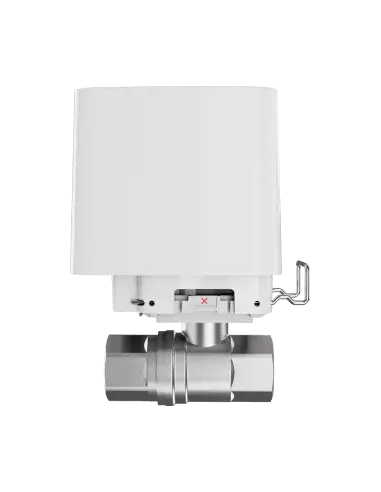 AJAX Wireless WaterStop in white color with a 20mm thread, designed for water management.