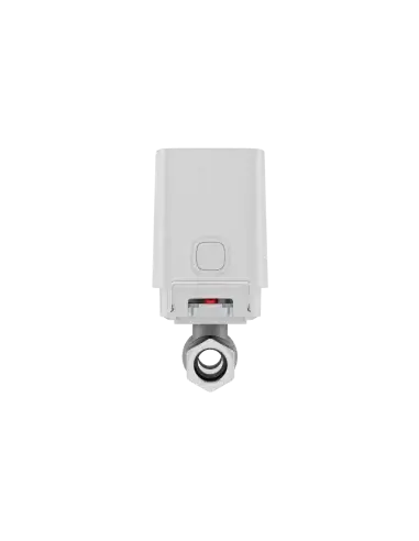 AJAX Wireless WaterStop in white color with a 20mm thread, designed to prevent water leakage.