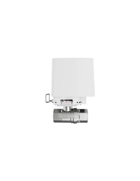 AJAX White Wireless WaterStop with 25mm thread, a device designed to prevent water leakage.