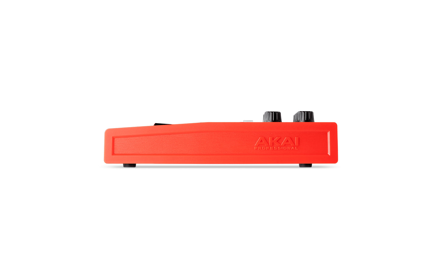 Akai APC Key 25 MKII compact keyboard controller designed for Ableton Live, shown from the right side.