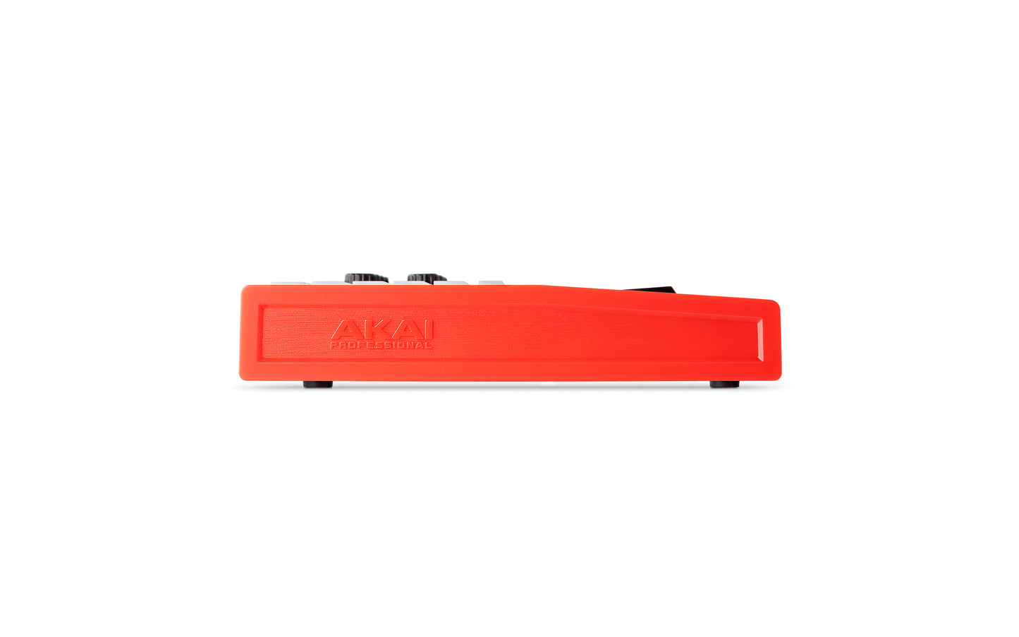 Side view of the Akai APC Key 25 MKII, a compact keyboard controller designed for Ableton Live.