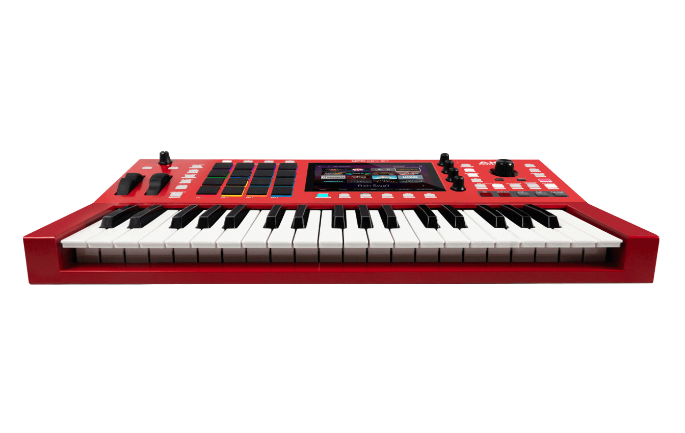 Akai MPC Key 37, a standalone music production controller featuring 37 synth-action keys.