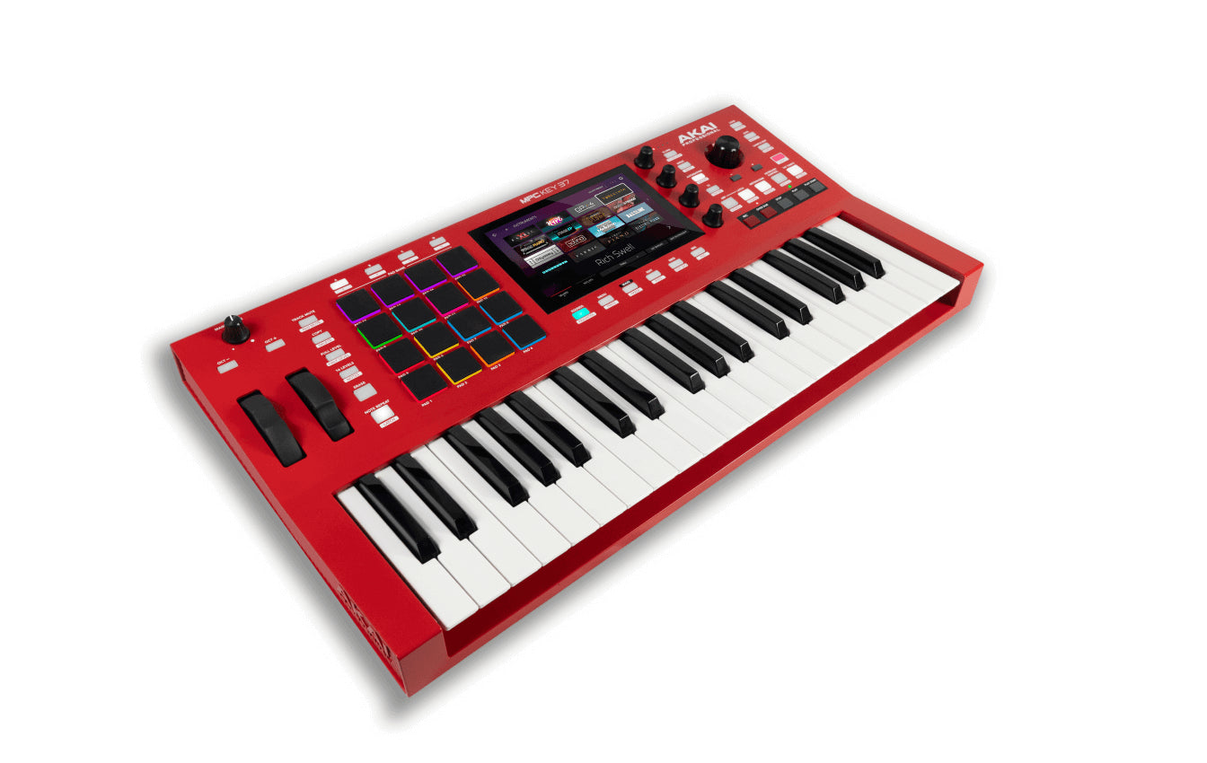 Akai MPC Key 37, a standalone music production controller featuring 37 synth-action keys.