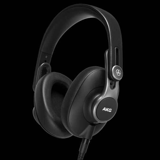 AKG K371 over-ear closed-back foldable studio headphones displayed in a hero shot.