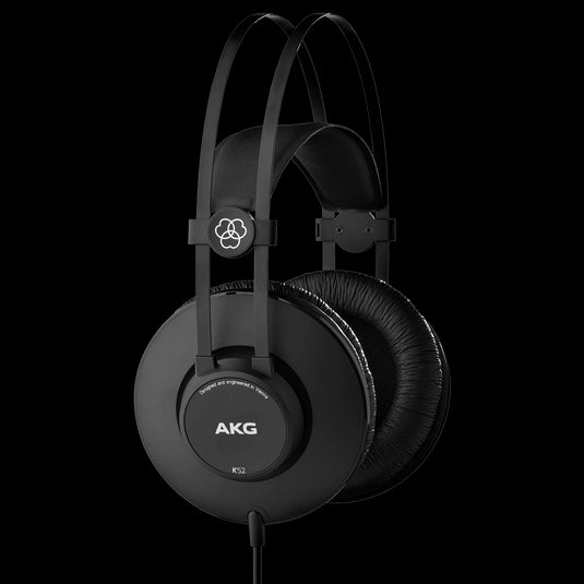 AKG K52 closed-back studio headphones in standard white color
