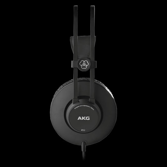 AKG K52 closed-back studio headphones profile view