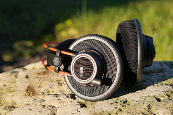 AKG K712 Pro high-performance reference studio headphones displayed against a neutral background.