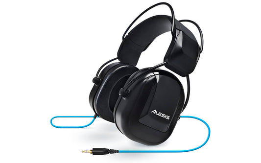 Alesis DRP100 professional over-ear monitoring headphones designed for electronic drummers