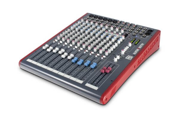 Allen & Heath ZED-14 14 Channel Mixer with USB showing 6 mono and 4 stereo channels