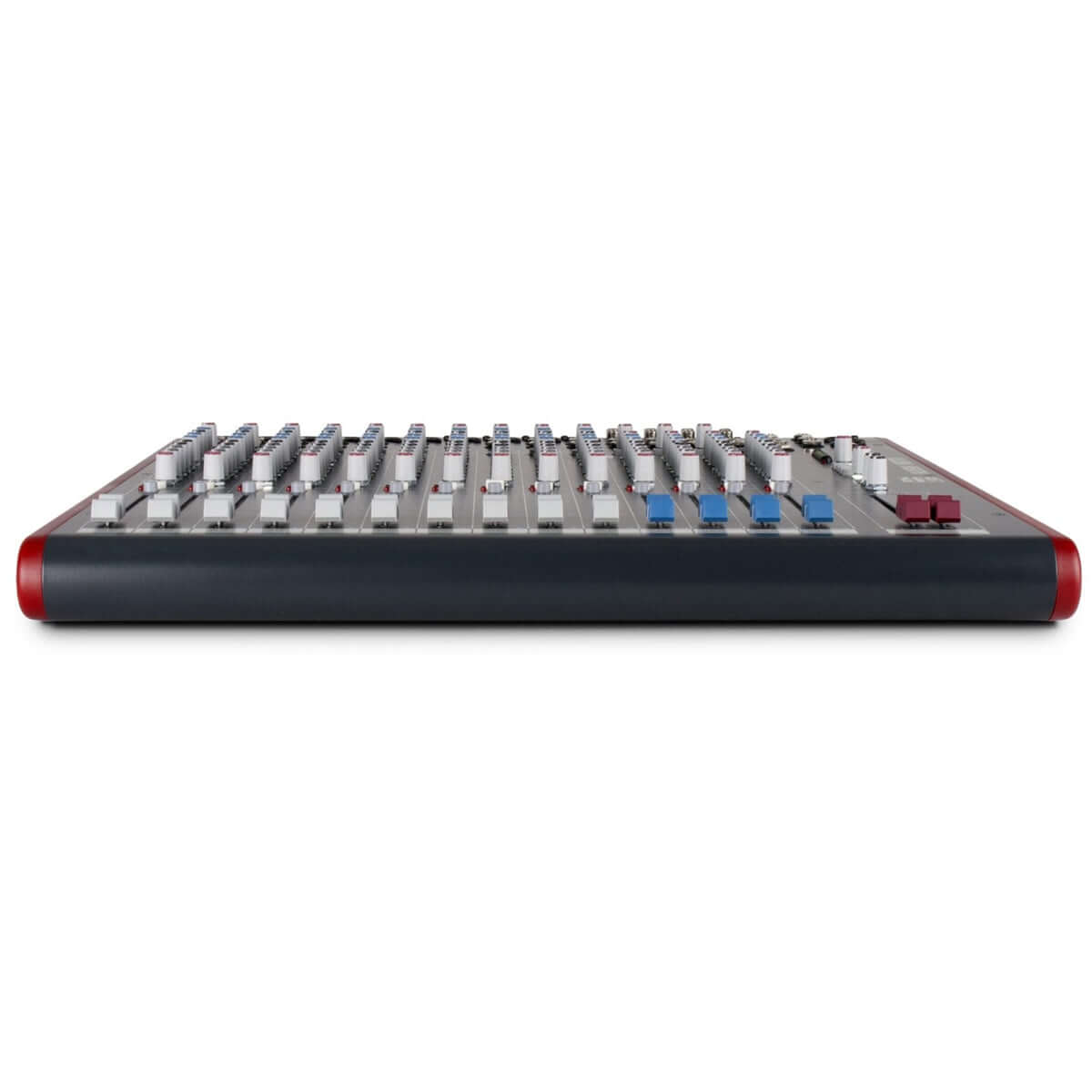 Allen & Heath ZED-18 18 channel mixer featuring 10 mono and 4 stereo channels with USB connectivity.
