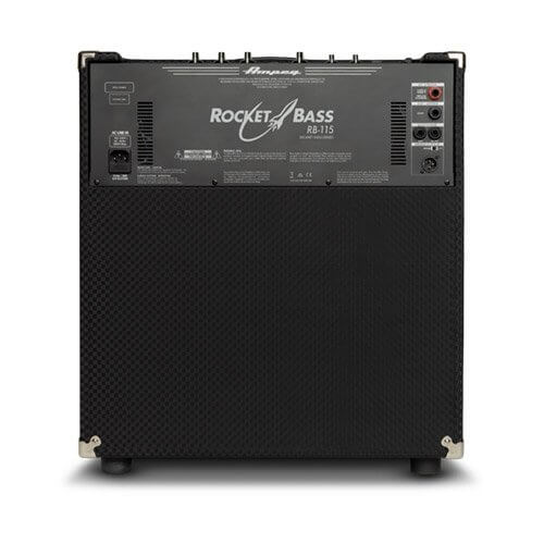 Ampeg Rocket Bass RB-210, a 500-watt bass combo amplifier featuring dual 10-inch speakers.