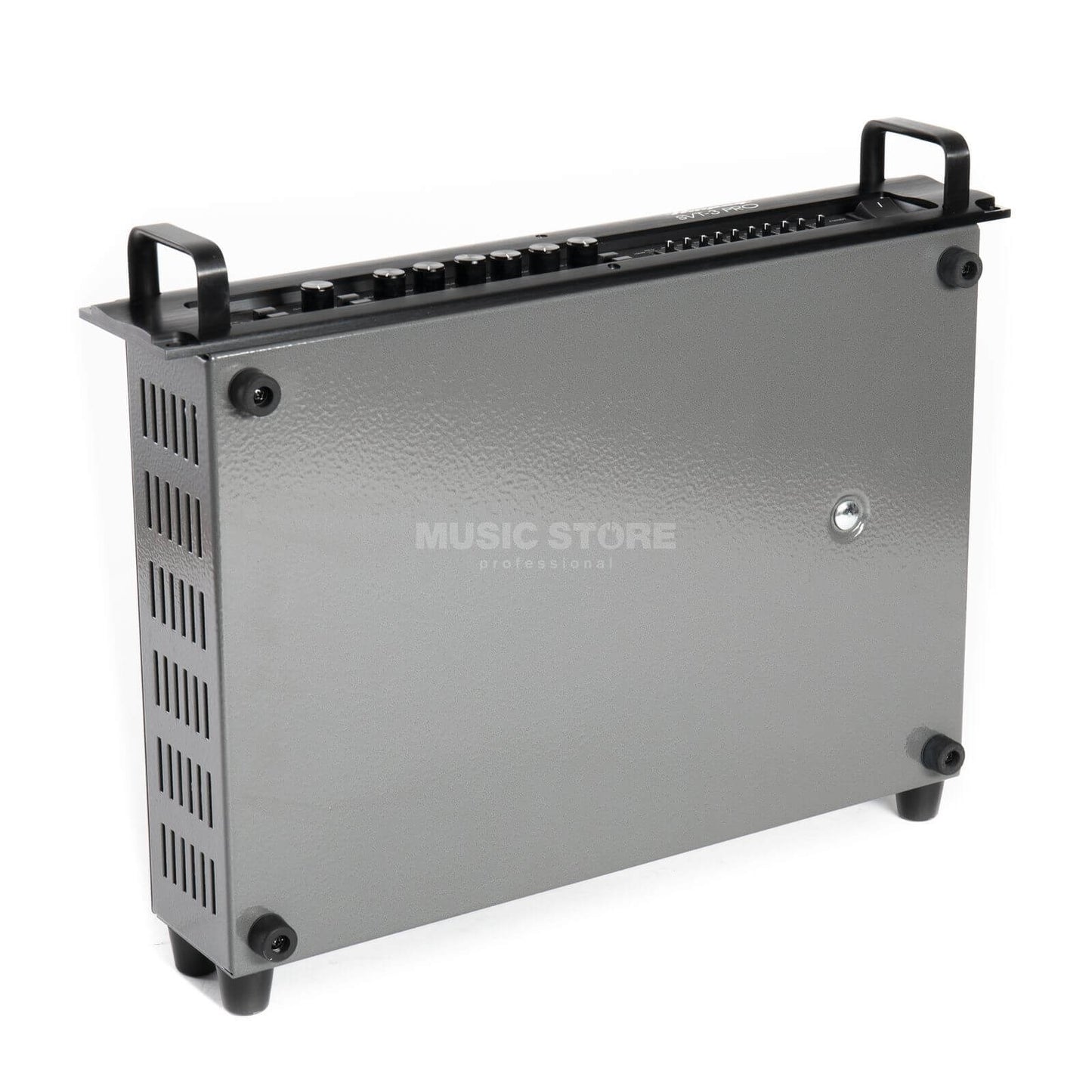 Ampeg SVT-3PRO Bass Guitar Amplifier featuring 450 Watts RMS, a 9-Band Graphic EQ, and Tube Gain Control.