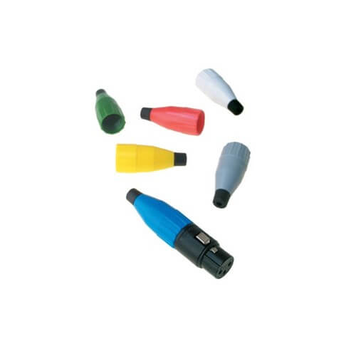 Amphenol orange coloured boot and backshell for 7mm AC-NUT-ORG, suitable for various applications.