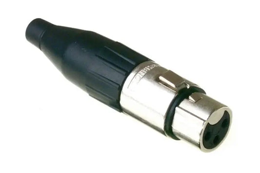 Amphenol Metal Plug STR Cord 3-Socket Connector showcasing its durable and reliable design.