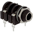 Amphenol Mono Jack Chassis Female Metal Nut, a high-quality 1/4 inch connector for audio applications.