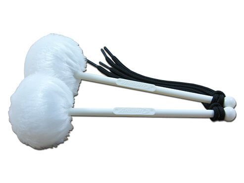 Andante Tenor Drum Beater in white, designed for optimal sound performance.