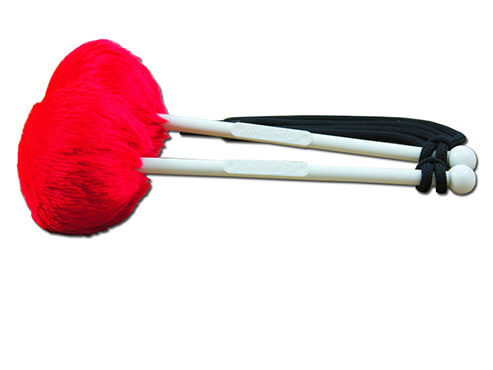 Andante Tenor Drum Beater in red color, designed for use with tenor drums.