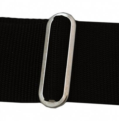 Andante Bass Drum Harness in black color, designed for comfort and support while playing the bass drum.