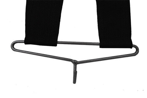 Andante Bass Drum Harness in black, designed for comfortable and secure drum support.