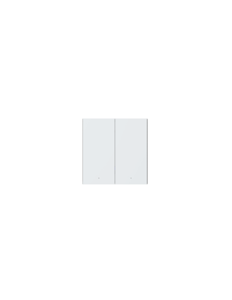 Aqara H1 Smart Wall Switch EU - No Neutral, featuring a double rocker design suitable for smart home installations.