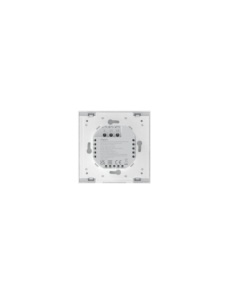Aqara H1 Smart Wall Switch EU - No Neutral, featuring a double rocker design, ideal for smart home automation.