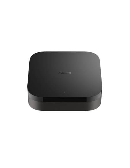 Aqara Hub M3, a multi-protocol hub designed for smart home connectivity featuring Matter support.