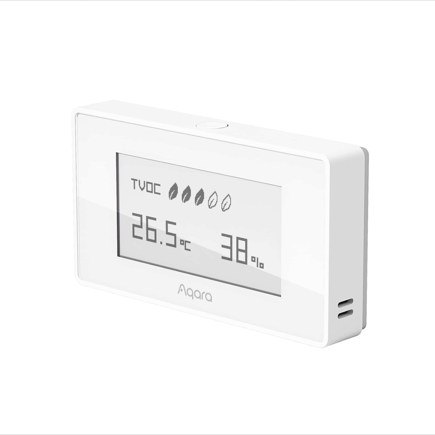Aqara TVOC Air Quality Monitor, a smart home sensor designed to monitor air quality levels.