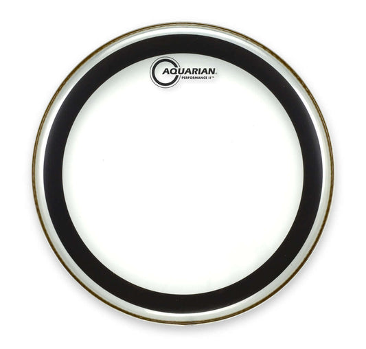 AQUARIAN 16" PERFORMANCE II DRUMHEAD - Clear Two-Ply Drumhead designed for a punchy sound.