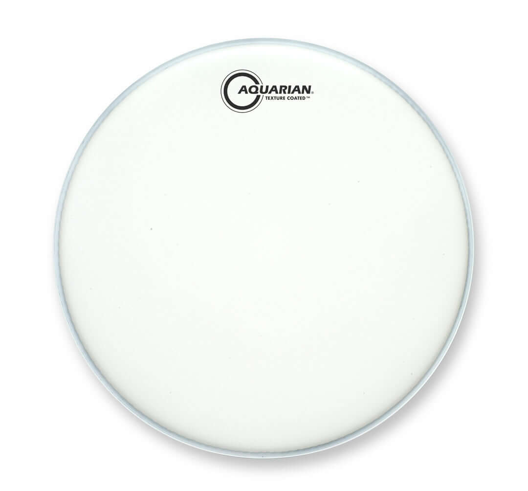 Aquarian 8 inch texture coated drumhead featuring durable single ply with Z-100 coating.