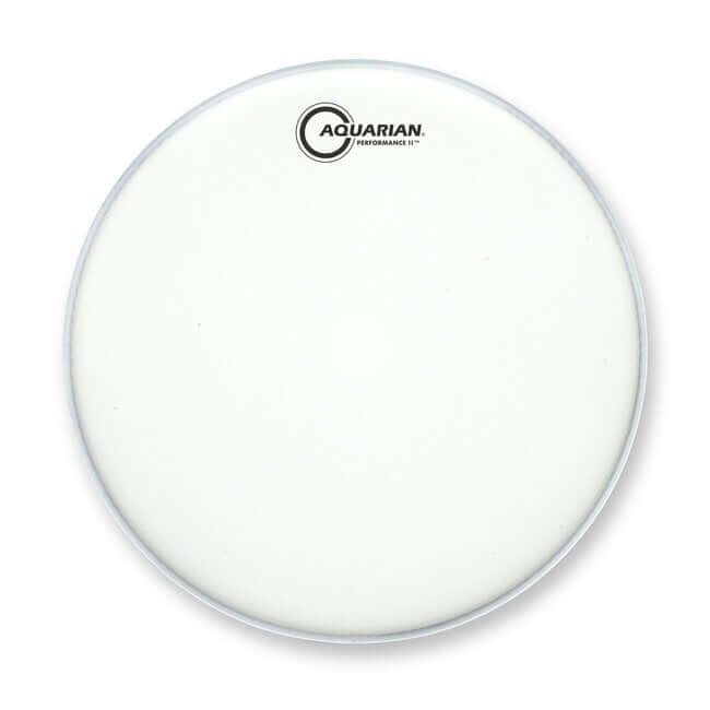 Aquarian 10 inch Performance II Texture Coated Drumhead designed for professional quality sound.