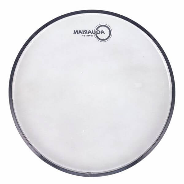 Aquarian 12-inch Texture Coated Super-2 Drumhead, a premium double-layered drum head suitable for snares and toms.