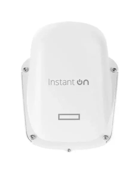 HPE Instant On WiFi 6 Outdoor Access Point AP27, a compact device designed for outdoor wireless networking.